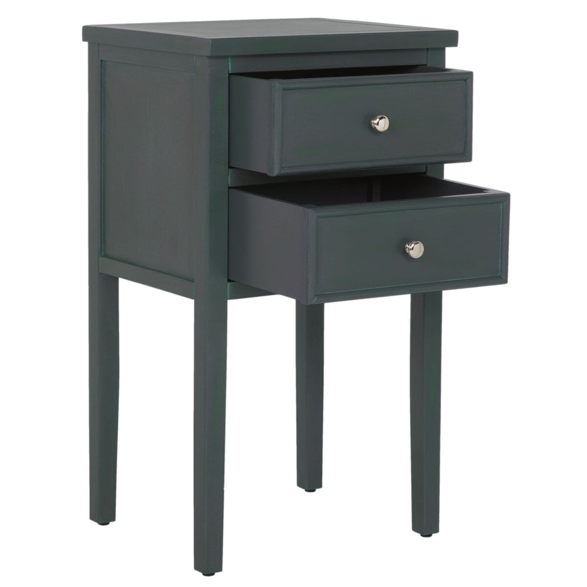 SAFAVIEH Minda 2-Drawer Accent End Table Nightstand (Fully Assembled) - 16.9" x 14.2" x 29.7" - 17Wx15Dx30H