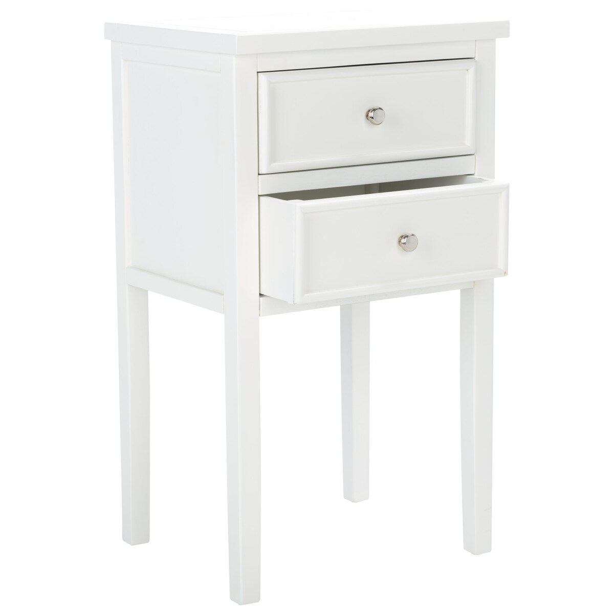 SAFAVIEH Minda 2-Drawer Accent End Table Nightstand (Fully Assembled) - 16.9" x 14.2" x 29.7" - 17Wx15Dx30H