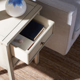 SAFAVIEH Minda 2-Drawer Accent End Table Nightstand (Fully Assembled) - 16.9" x 14.2" x 29.7" - 17Wx15Dx30H