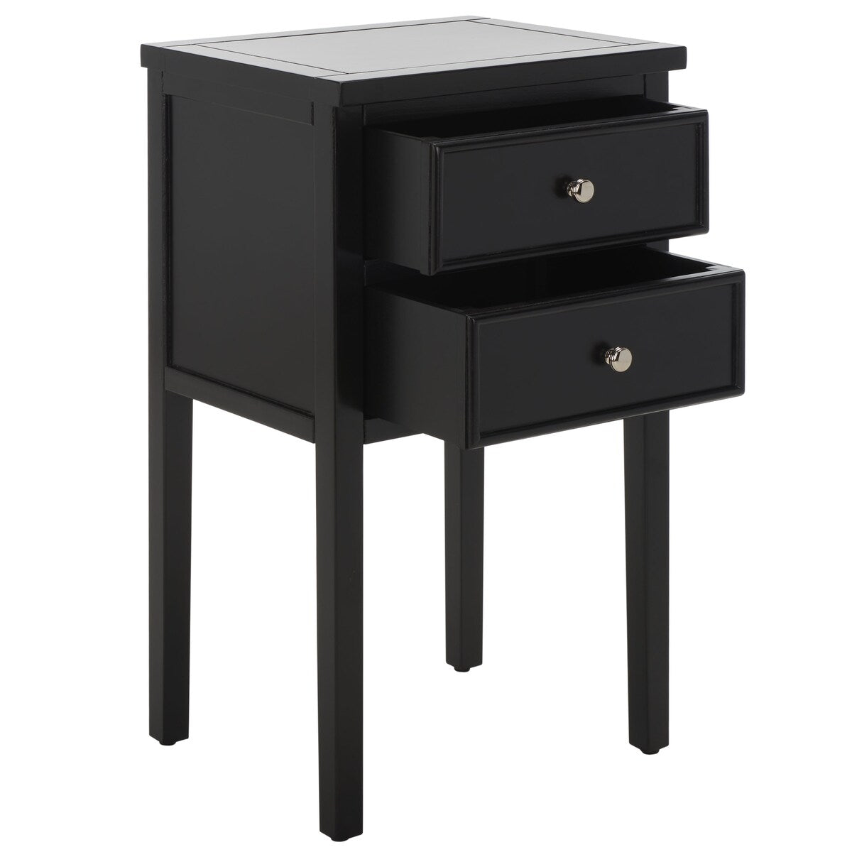 SAFAVIEH Minda 2-Drawer Accent End Table Nightstand (Fully Assembled) - 16.9" x 14.2" x 29.7" - 17Wx15Dx30H