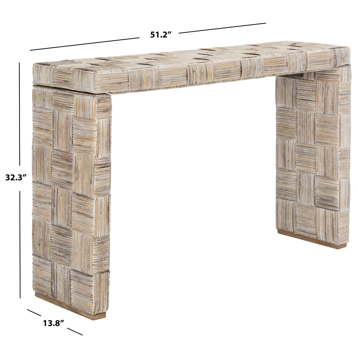 SAFAVIEH Mindel Rattan Console Table - 51Wx14Dx32H