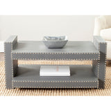 SAFAVIEH Mindy Grey Coffee Table - 39.4" x 23.6" x 18.9" - 39Wx24Dx19H