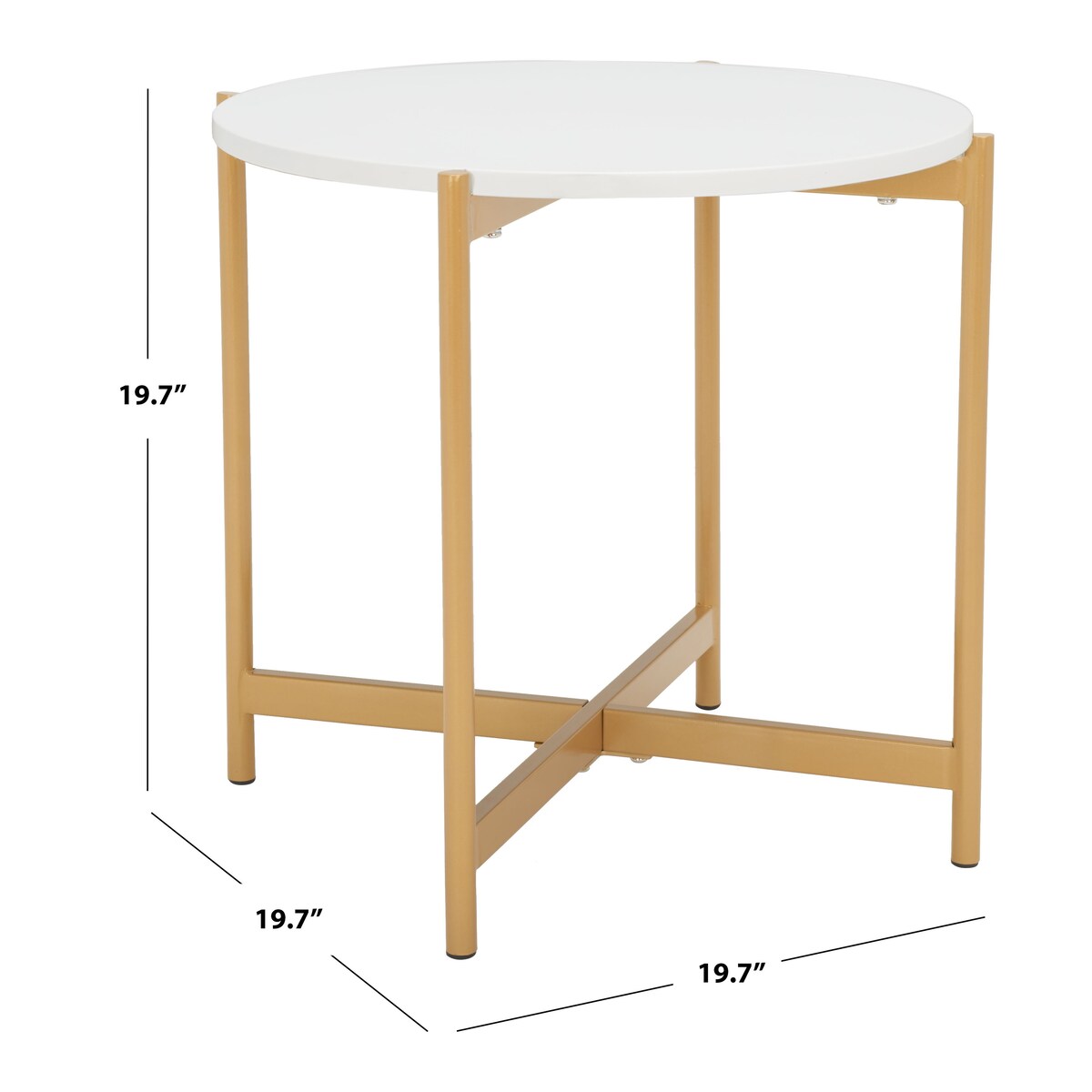 SAFAVIEH Mintie Accent Table - 20" W x 20" D x 20" H - 20Wx20Dx20H