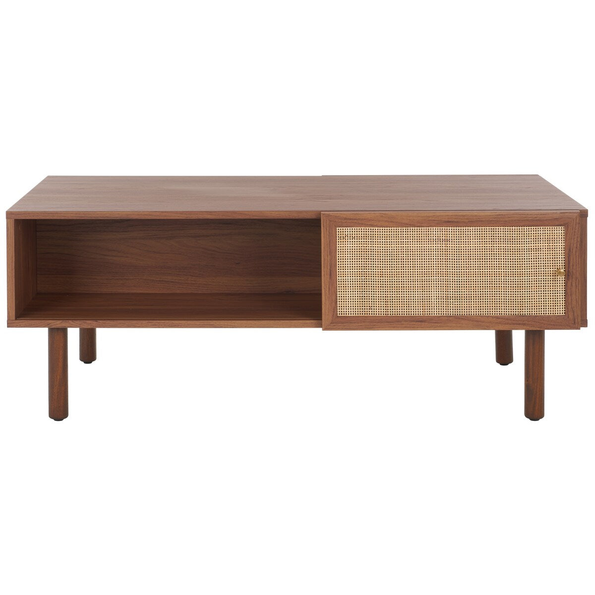 SAFAVIEH Mintje 2 Door Coffee Table - 43" W x 22" D x 16" H - 43Wx22Dx16H