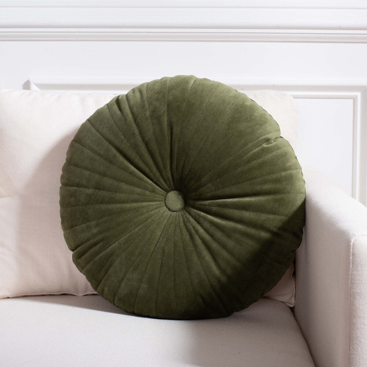 SAFAVIEH Miruna 16-inch Round Tufted Decorative Accent Throw Pillow