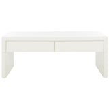 SAFAVIEH Mita Coffee Table with Drawers - 47" L x 24" D x 20" H - 47Wx24Dx20H