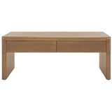 SAFAVIEH Mita Coffee Table with Drawers - 47" L x 24" D x 20" H - 47Wx24Dx20H