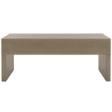 SAFAVIEH Mita Coffee Table with Drawers - 47" L x 24" D x 20" H - 47Wx24Dx20H