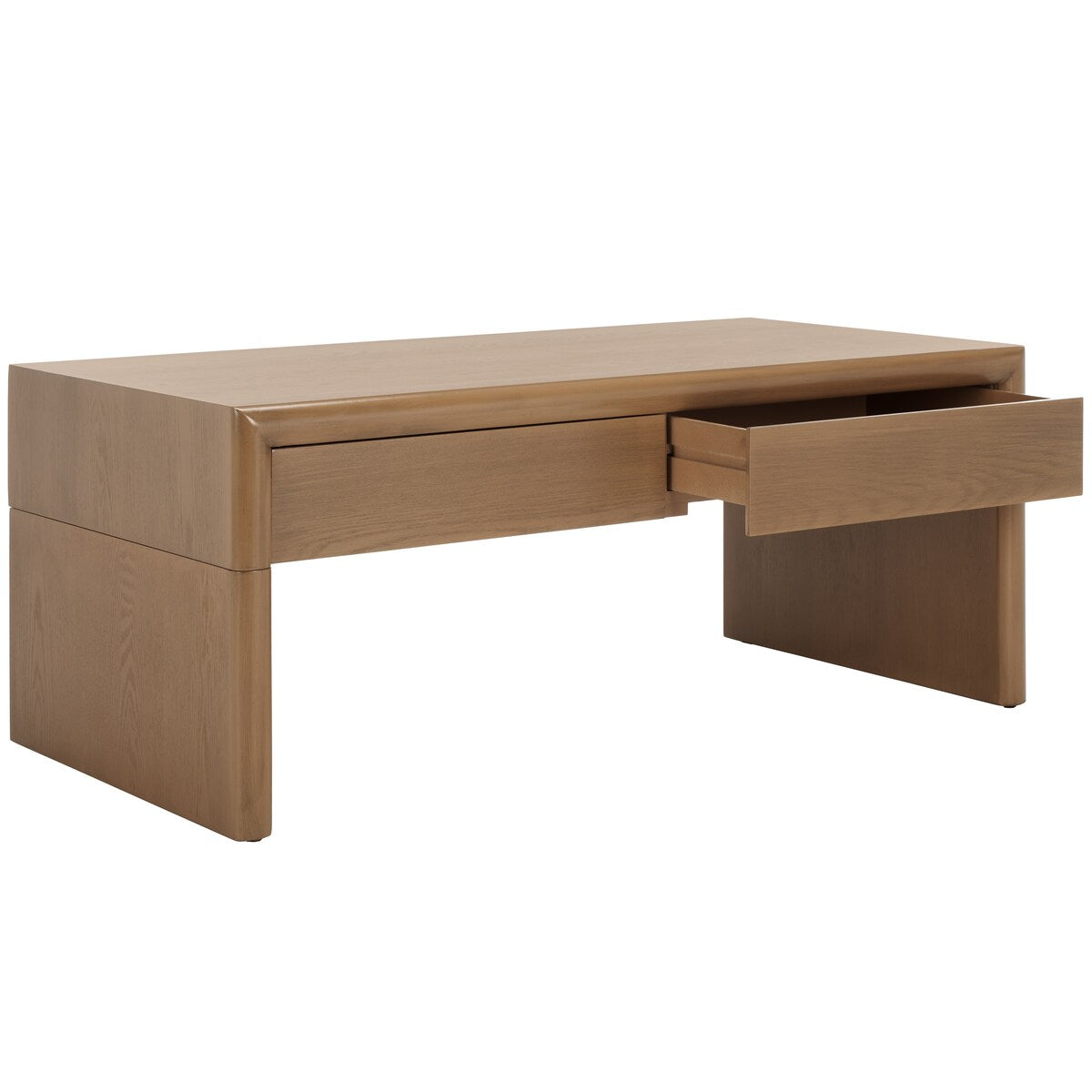 SAFAVIEH Mita Coffee Table with Drawers - 47" L x 24" D x 20" H - 47Wx24Dx20H