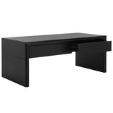 SAFAVIEH Mita Coffee Table with Drawers - 47" L x 24" D x 20" H - 47Wx24Dx20H