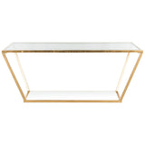 SAFAVIEH Mitzi Gold Leaf Retro Coffee Table - 48" x 30" x 19.3" - 48Wx30Dx19H