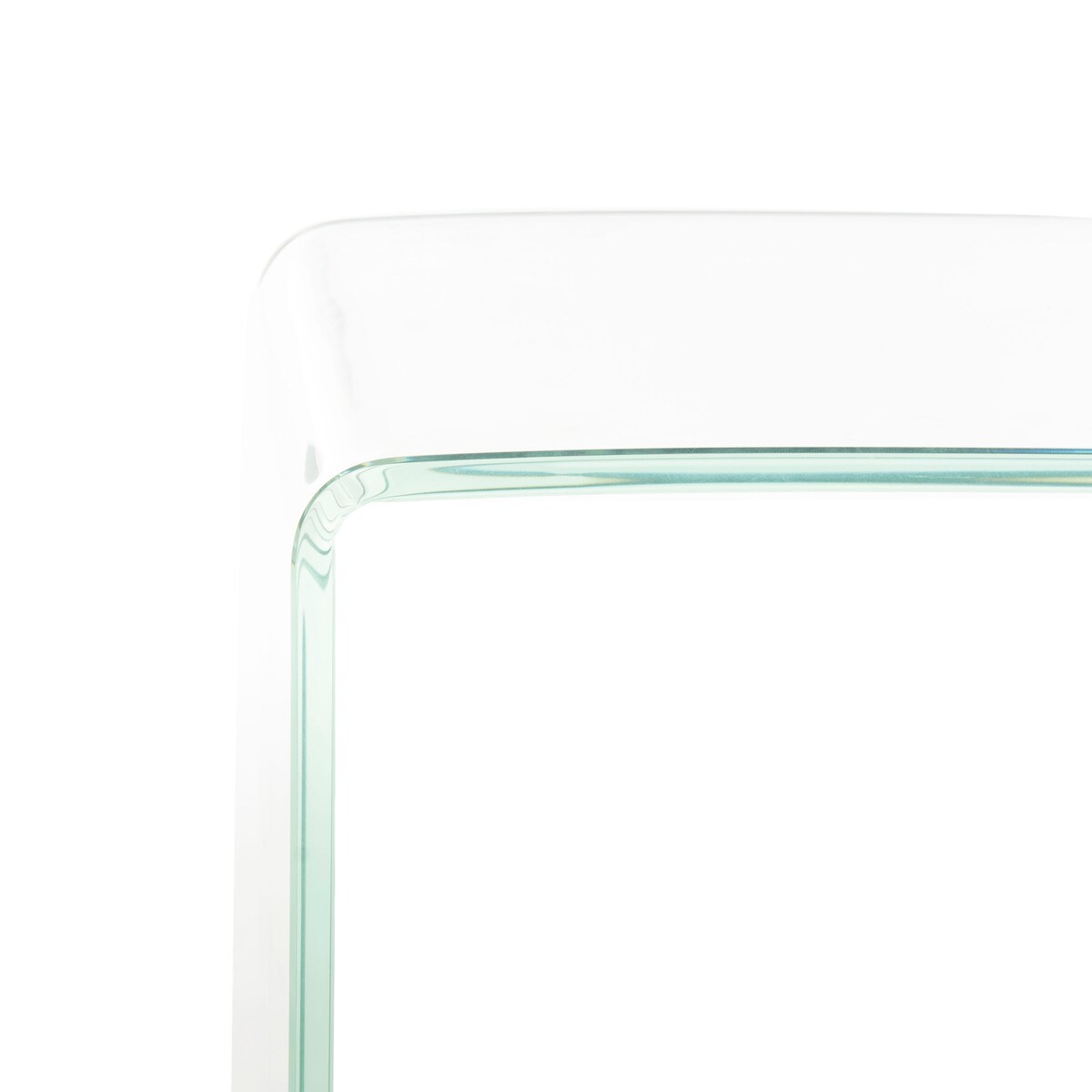 SAFAVIEH Modena Ombre Glass Console Table - Clear / Blue - 43.3" x 13.8" x 29.5" - 43Wx14Dx30H