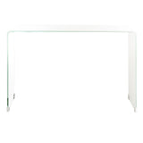 SAFAVIEH Modena Ombre Glass Console Table - Clear / Blue - 43.3" x 13.8" x 29.5" - 43Wx14Dx30H