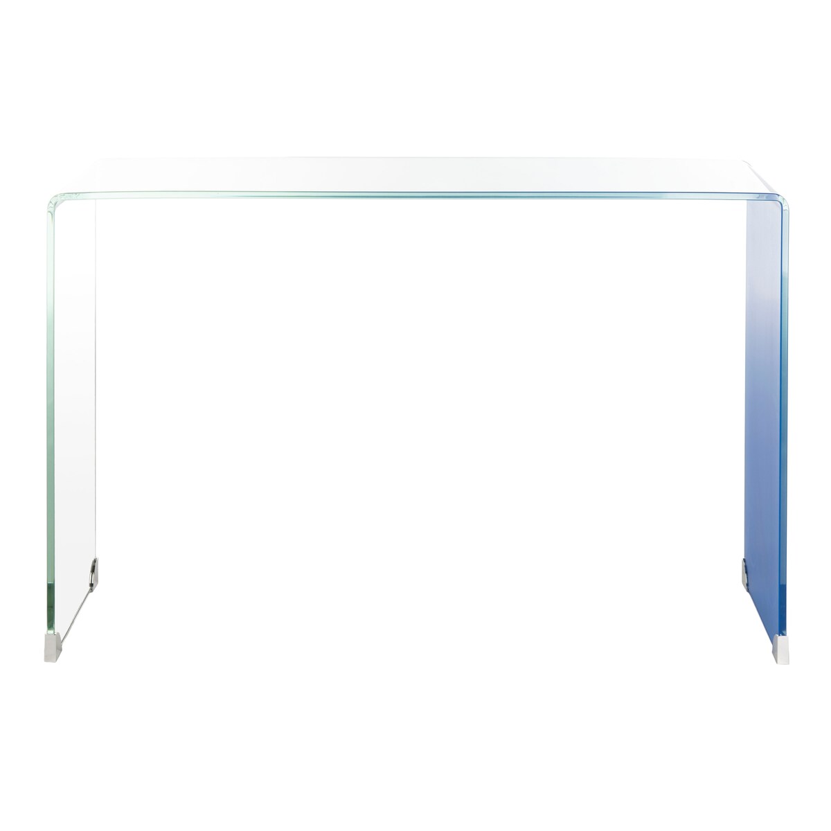 SAFAVIEH Modena Ombre Glass Console Table - Clear / Blue - 43.3" x 13.8" x 29.5" - 43Wx14Dx30H