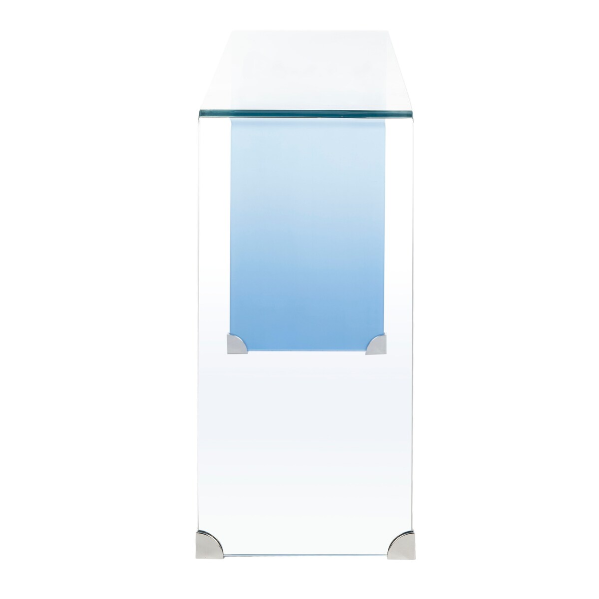 SAFAVIEH Modena Ombre Glass Console Table - Clear / Blue - 43.3" x 13.8" x 29.5" - 43Wx14Dx30H