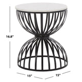 SAFAVIEH Mona Round Accent Table - 15" W x 15" D x 17" H - 15Wx15Dx17H