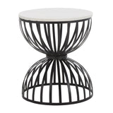 SAFAVIEH Mona Round Accent Table - 15" W x 15" D x 17" H - 15Wx15Dx17H