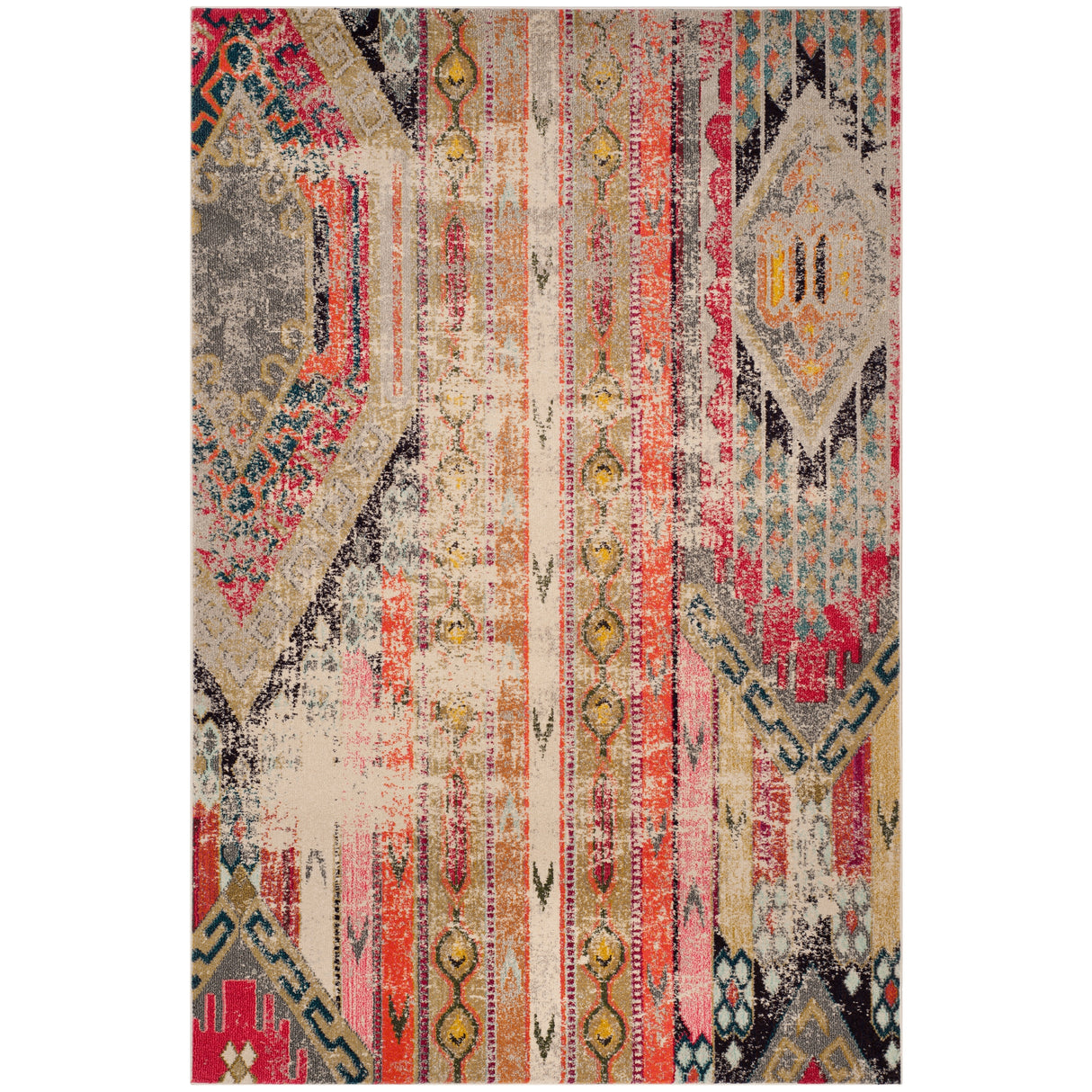 SAFAVIEH Monaco Brunhildis Distressed Boho Rug