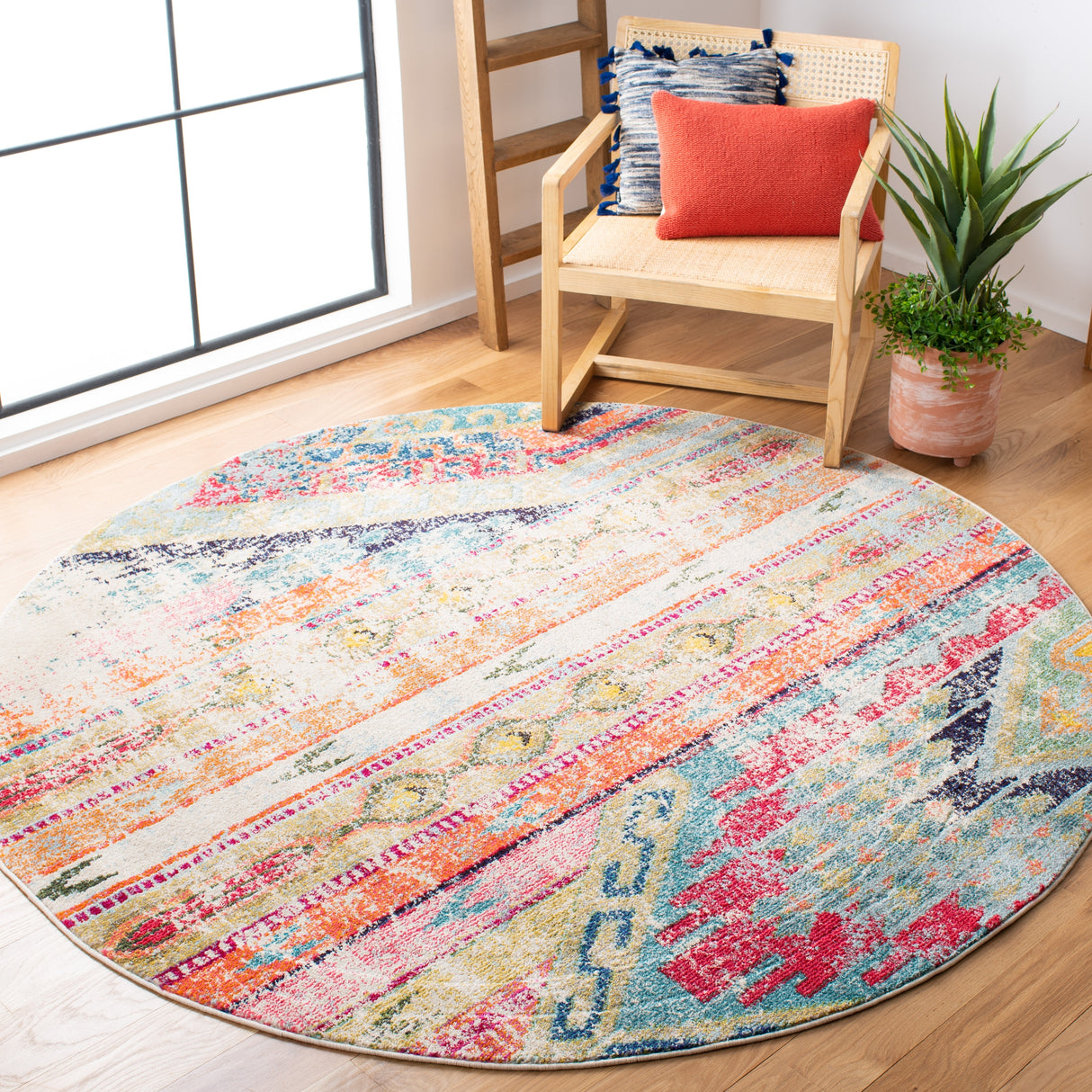 SAFAVIEH Monaco Brunhildis Distressed Boho Rug