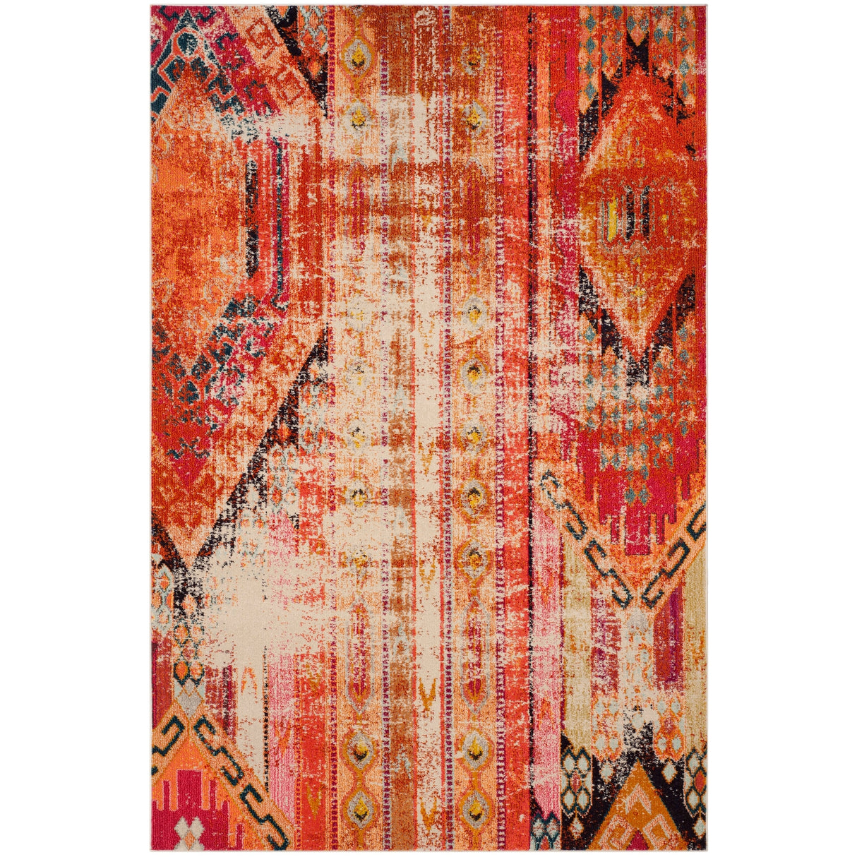 SAFAVIEH Monaco Brunhildis Distressed Boho Rug