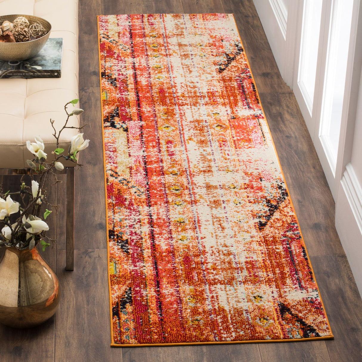 SAFAVIEH Monaco Brunhildis Distressed Boho Rug