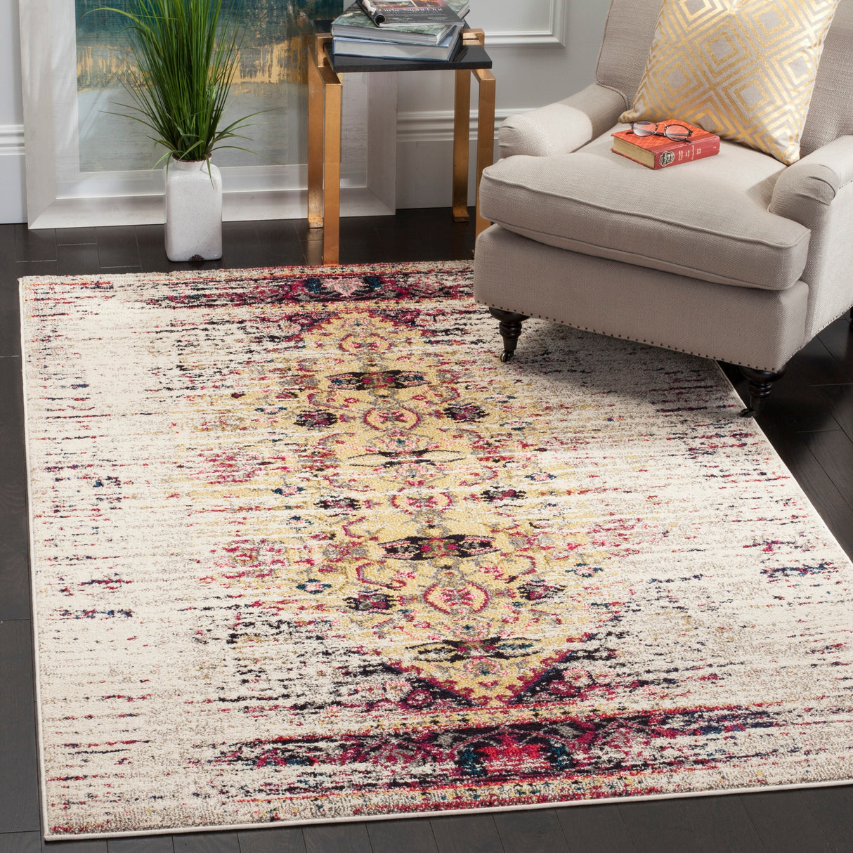 SAFAVIEH Monaco Iginia Distressed Boho Rug