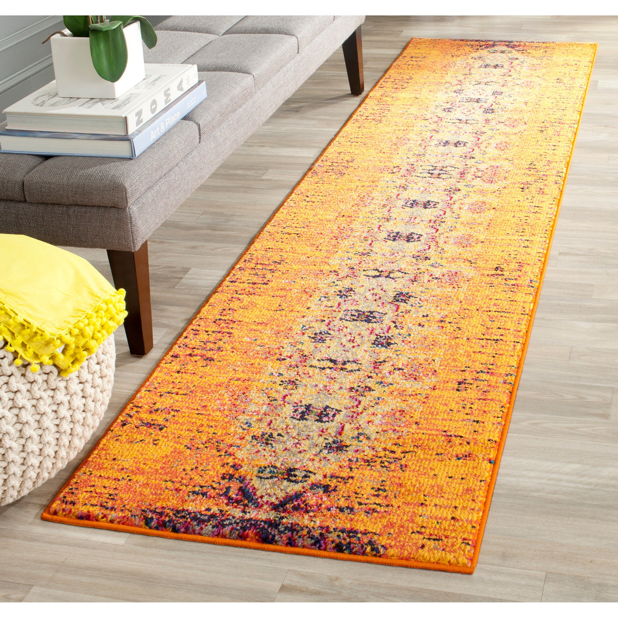 SAFAVIEH Monaco Iginia Distressed Boho Rug