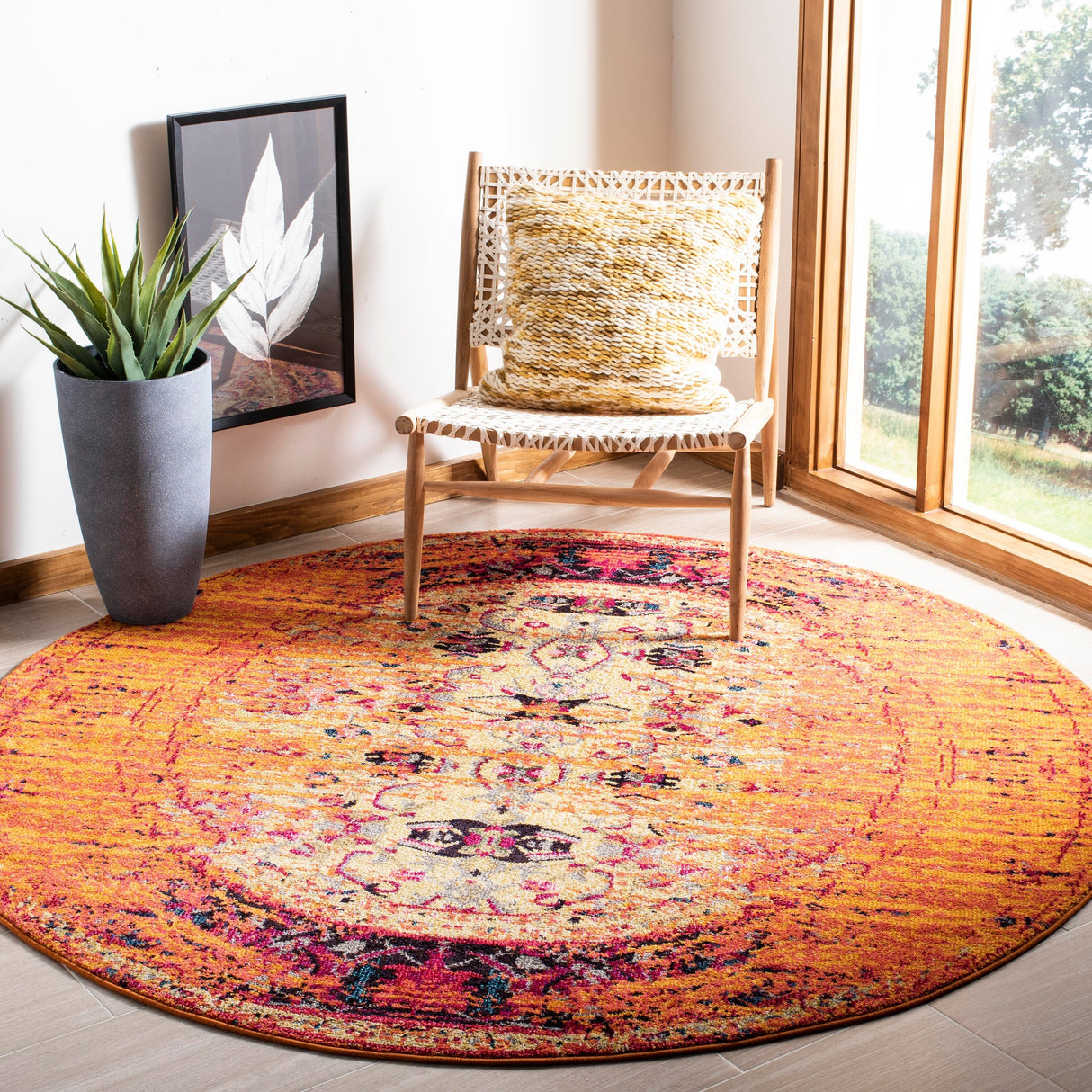 SAFAVIEH Monaco Iginia Distressed Boho Rug