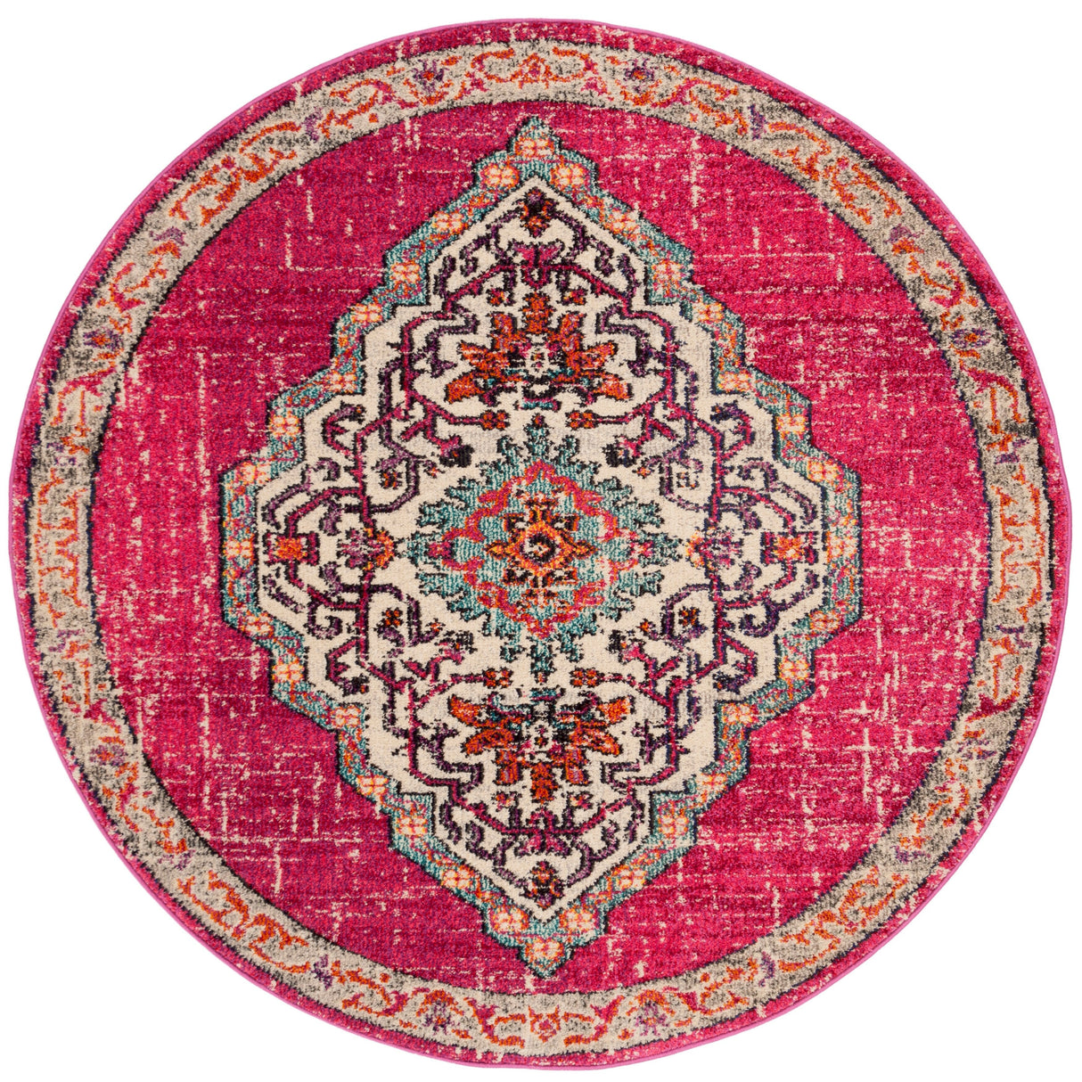 SAFAVIEH Monaco Neola Boho Medallion Distressed Rug