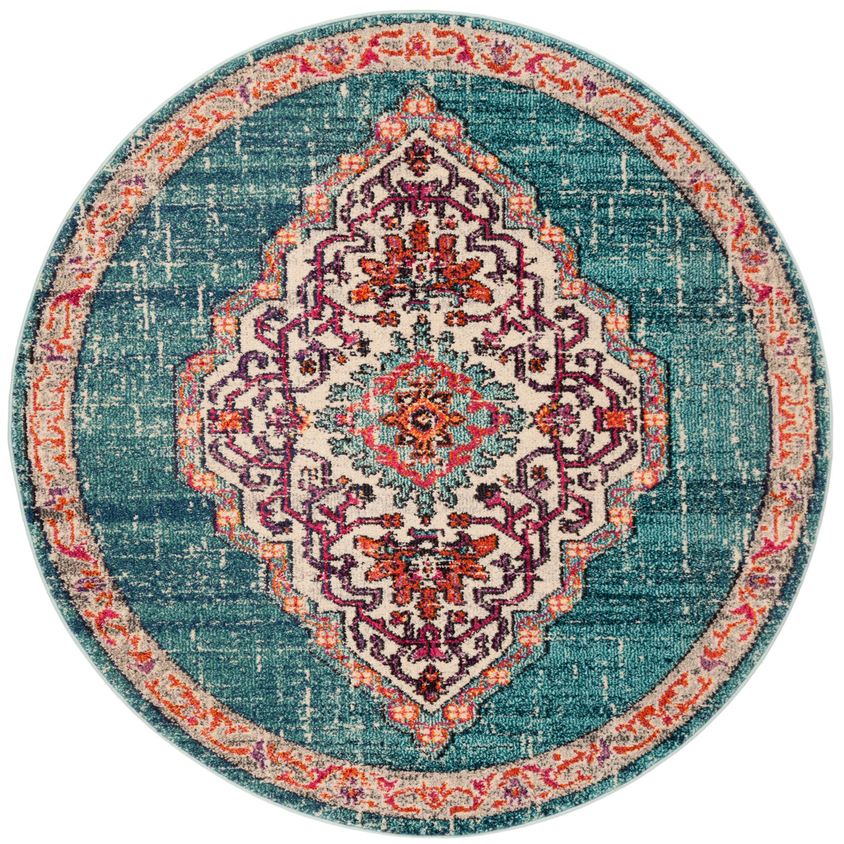 SAFAVIEH Monaco Neola Boho Medallion Distressed Rug