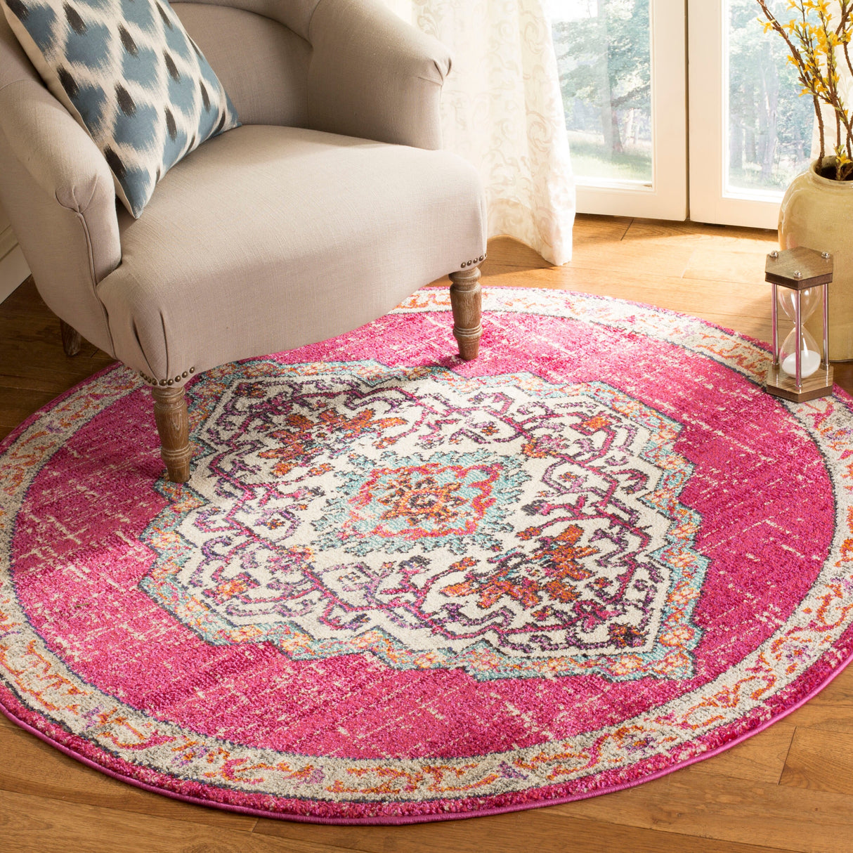 SAFAVIEH Monaco Neola Boho Medallion Distressed Rug