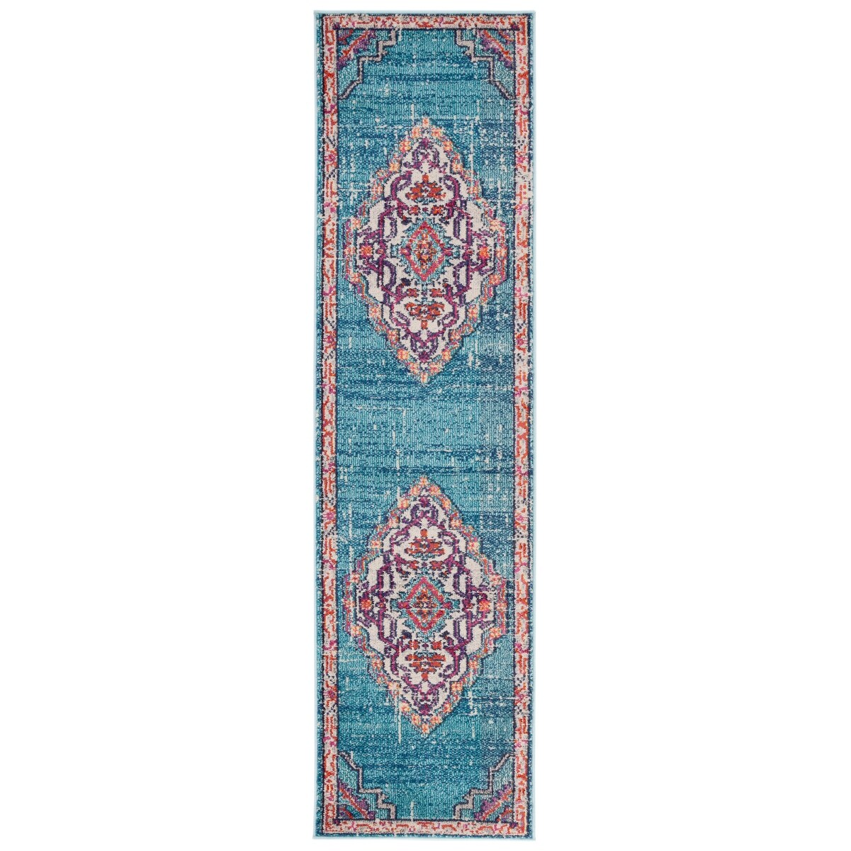 SAFAVIEH Monaco Neola Boho Medallion Distressed Rug