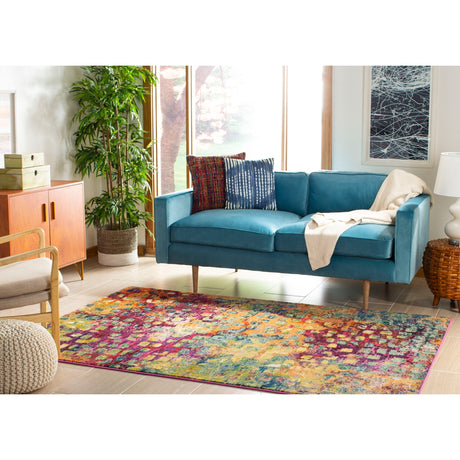 SAFAVIEH Monaco Panna Boho Abstract Modern Watercolor Area Rug