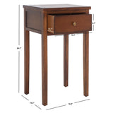 SAFAVIEH Monica End Table - 16.9" x 14.2" x 29.7" - 17Wx14Dx30H