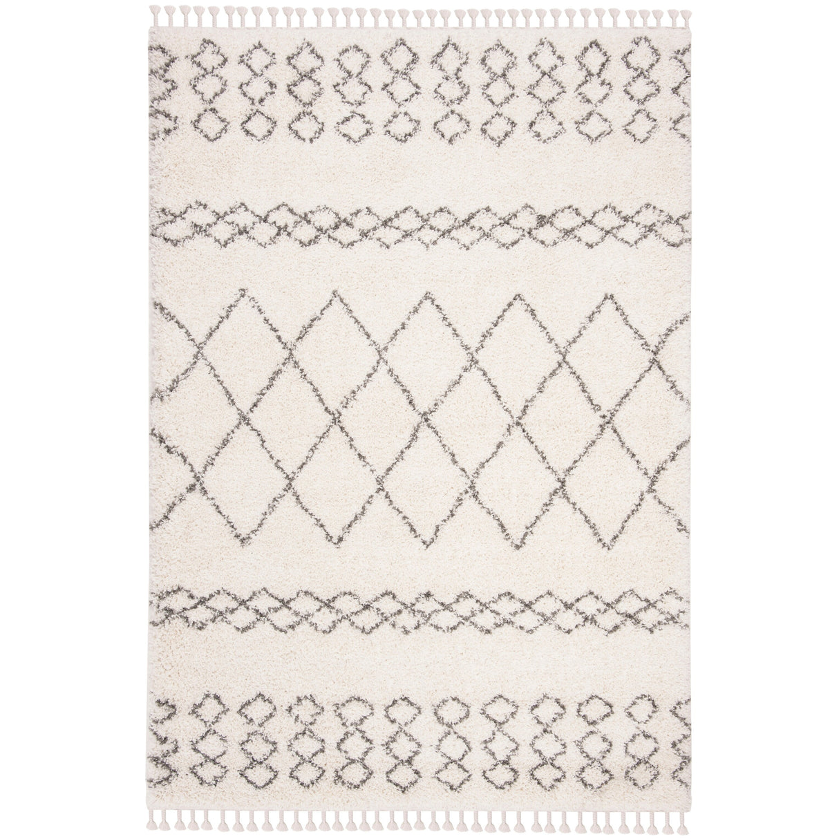 SAFAVIEH Moroccan Fringe Shag Allean 2-inch Thick Rug