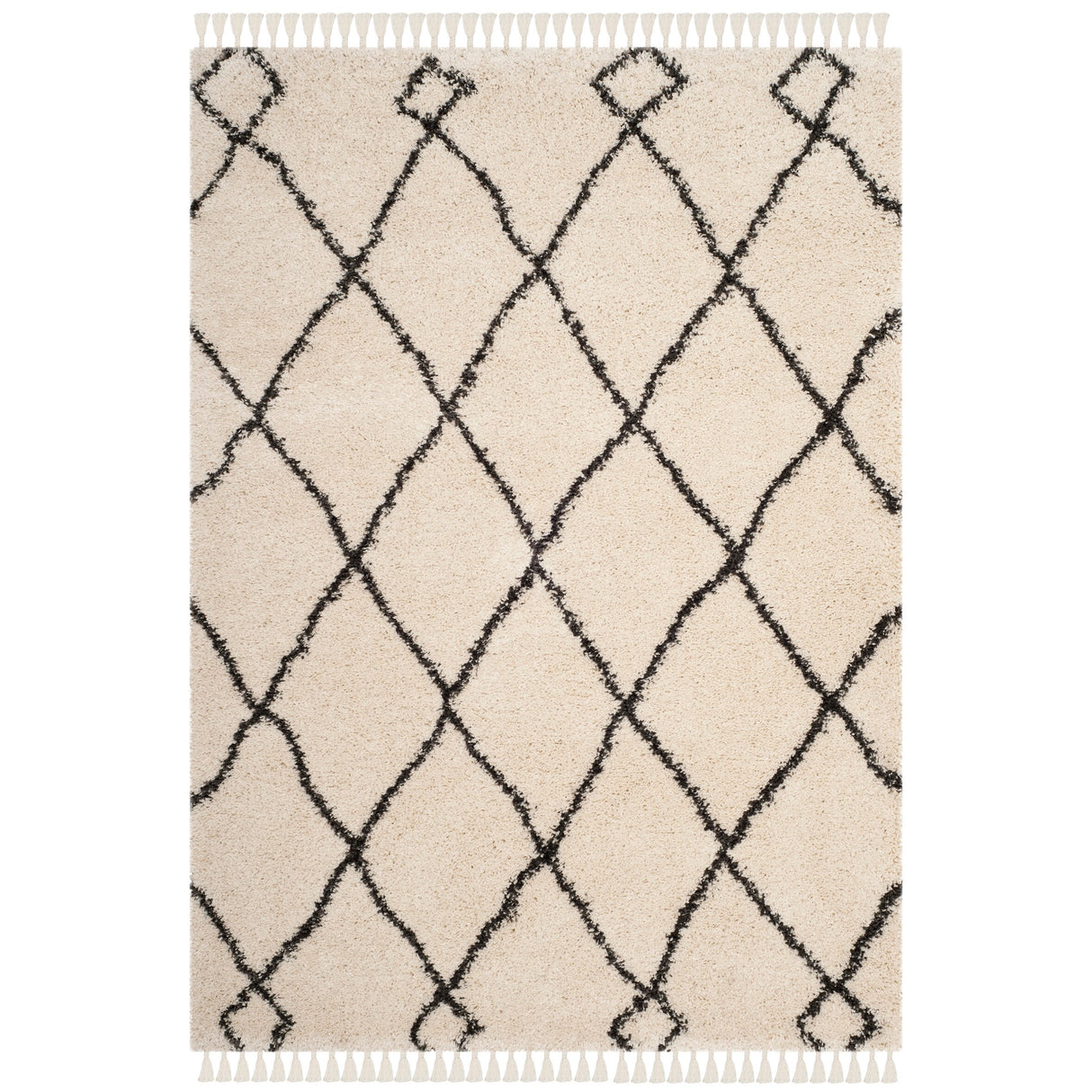 SAFAVIEH Moroccan Fringe Shag Blagorodna 2-inch Thick Rug