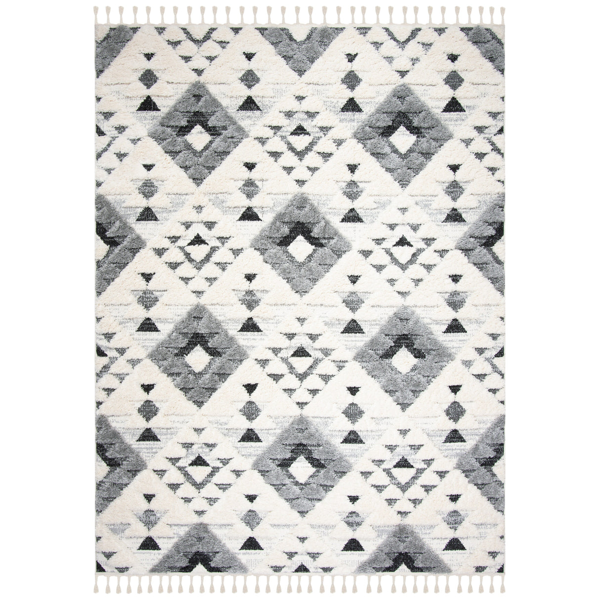 SAFAVIEH Moroccan Tassel Shag Delores 2-inch Thick Rug