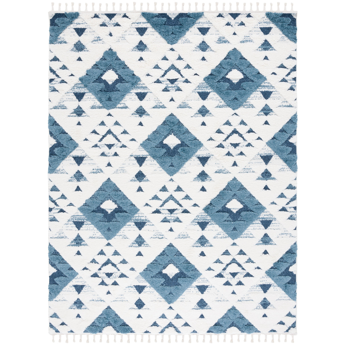 SAFAVIEH Moroccan Tassel Shag Delores 2-inch Thick Rug