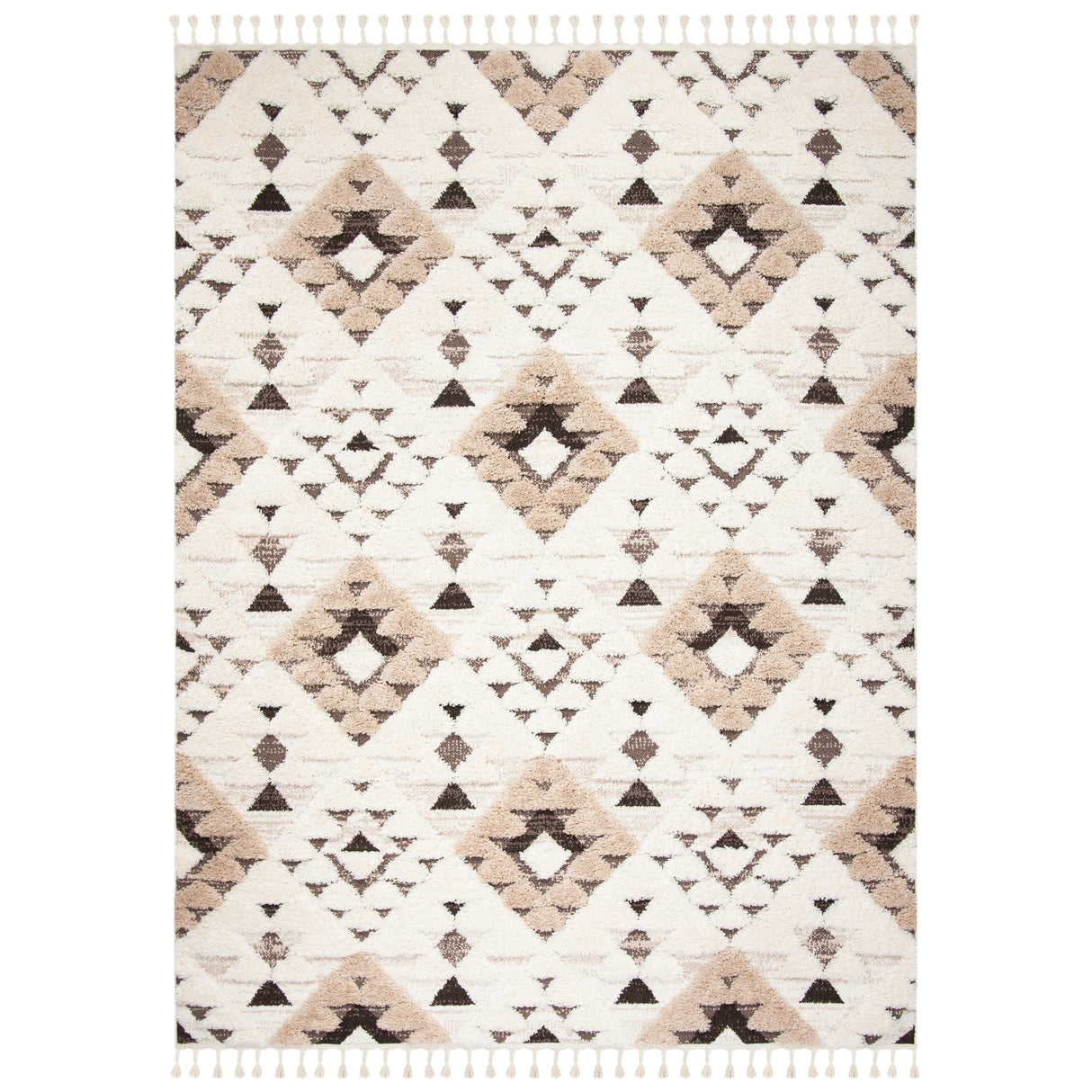 SAFAVIEH Moroccan Tassel Shag Delores 2-inch Thick Rug