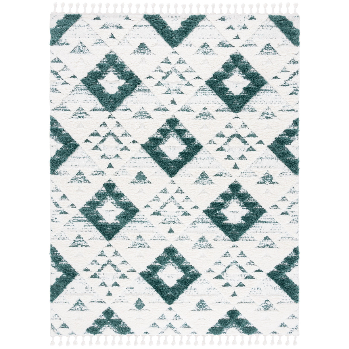 SAFAVIEH Moroccan Tassel Shag Delores 2-inch Thick Rug