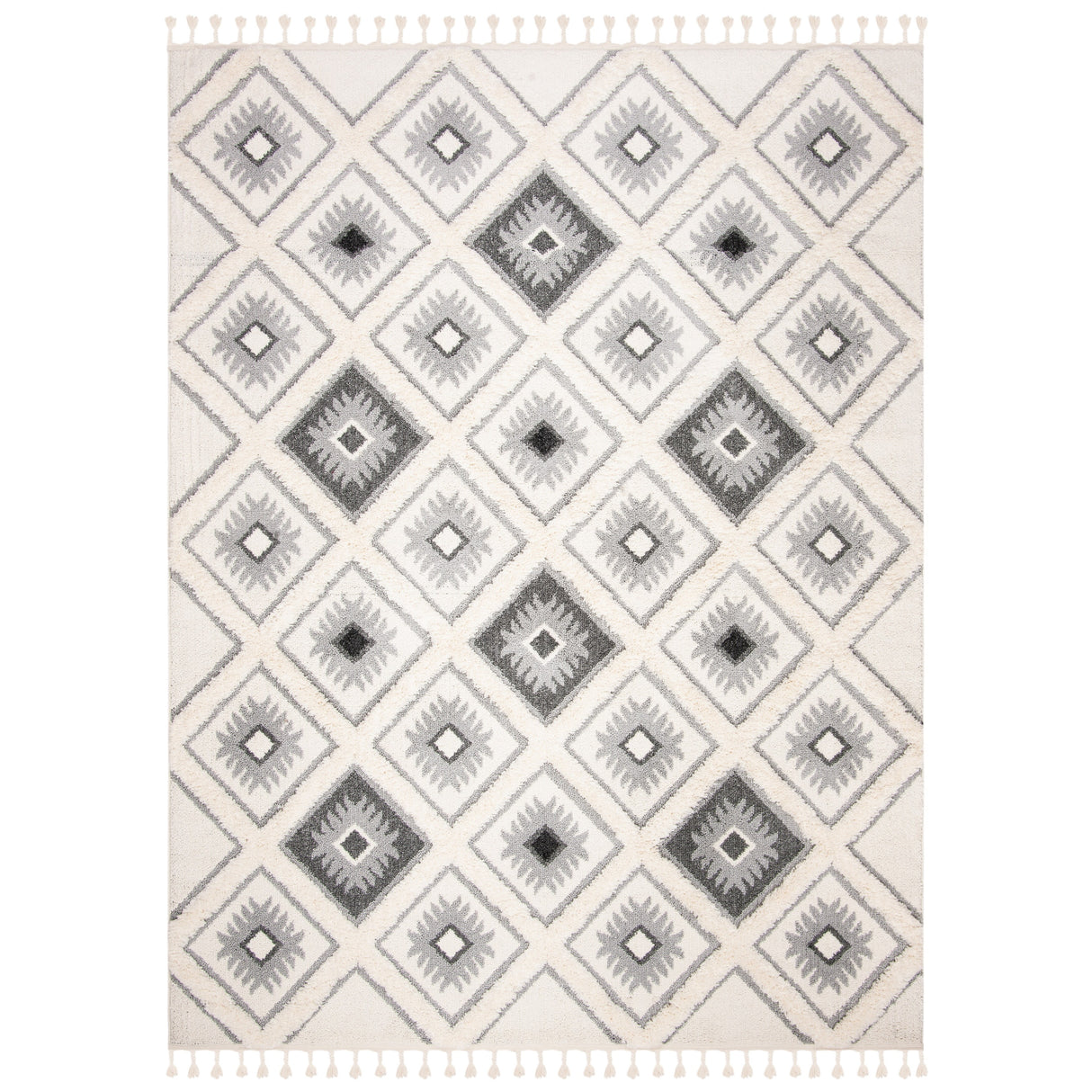 SAFAVIEH Moroccan Tassel Shag Zheljazka 2-inch Thick Rug