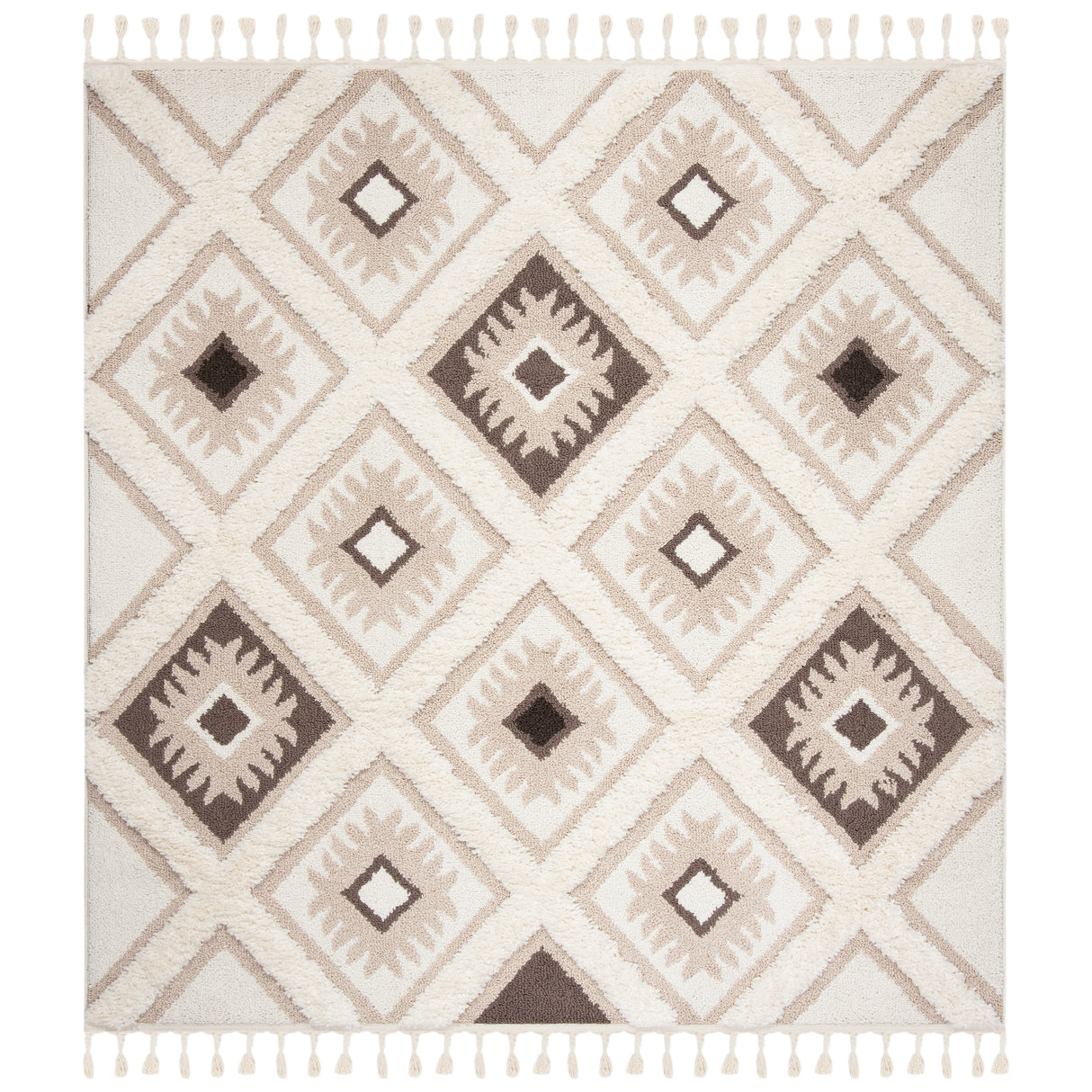 SAFAVIEH Moroccan Tassel Shag Zheljazka 2-inch Thick Rug