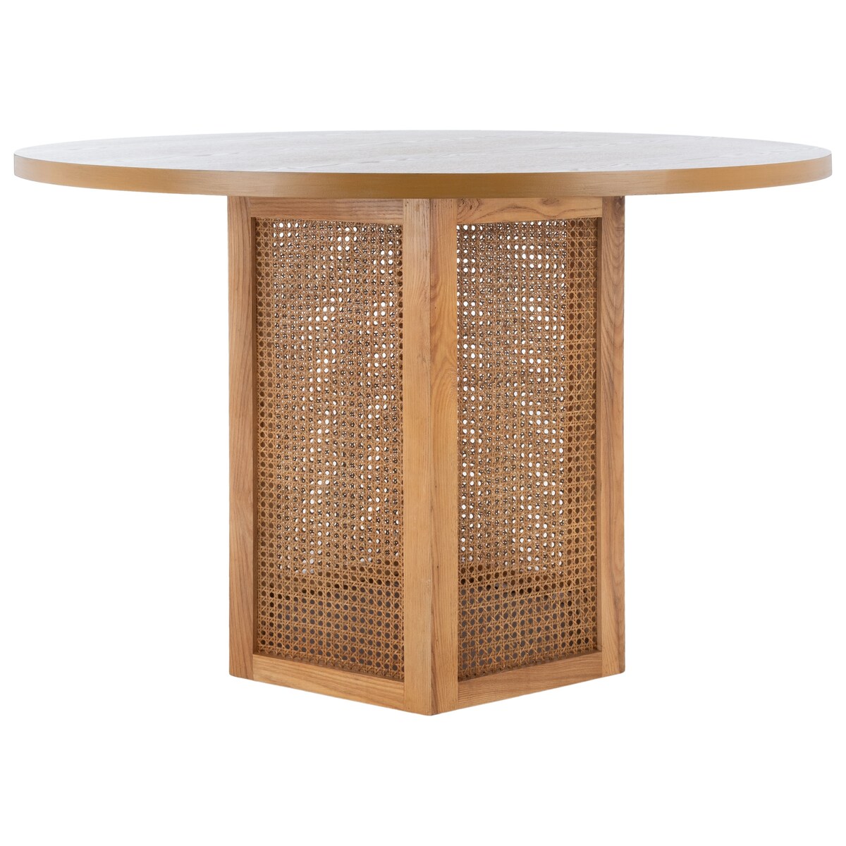 SAFAVIEH Mozell Cane Dining Table - 47.3" W x 47.3" L x 28.8" H - 47Wx47Dx29H