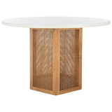 SAFAVIEH Mozell Cane Dining Table - 47.3" W x 47.3" L x 28.8" H - 47Wx47Dx29H