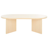 SAFAVIEH Mrinal Modern Oval Coffee Table - 47 In. W x 24 In. D x 16 In. H - 47Wx24Dx16H