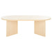 SAFAVIEH Mrinal Modern Oval Coffee Table - 47 In. W x 24 In. D x 16 In. H - 47Wx24Dx16H