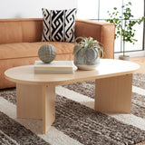 SAFAVIEH Mrinal Modern Oval Coffee Table - 47 In. W x 24 In. D x 16 In. H - 47Wx24Dx16H