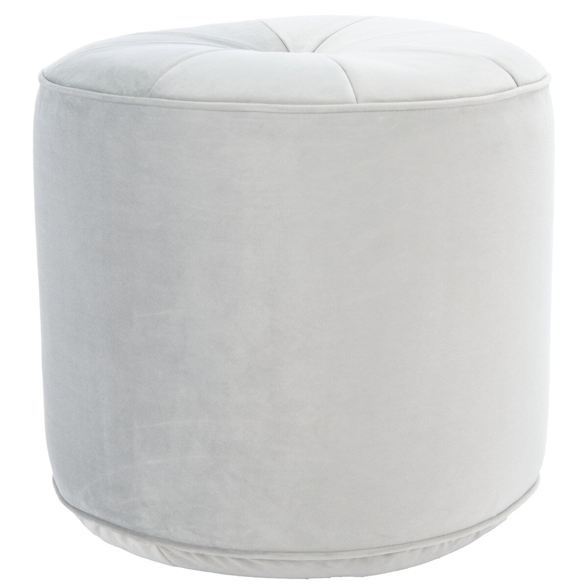 SAFAVIEH Mukades Velvet Cylinder Pouf Ottoman