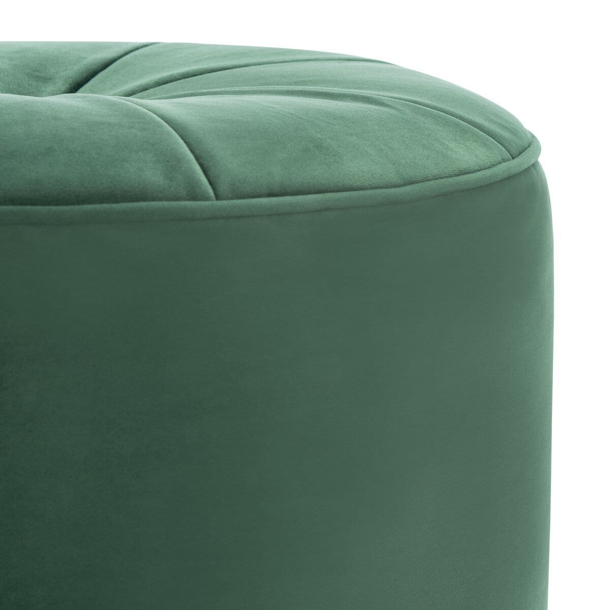 SAFAVIEH Mukades Velvet Cylinder Pouf Ottoman