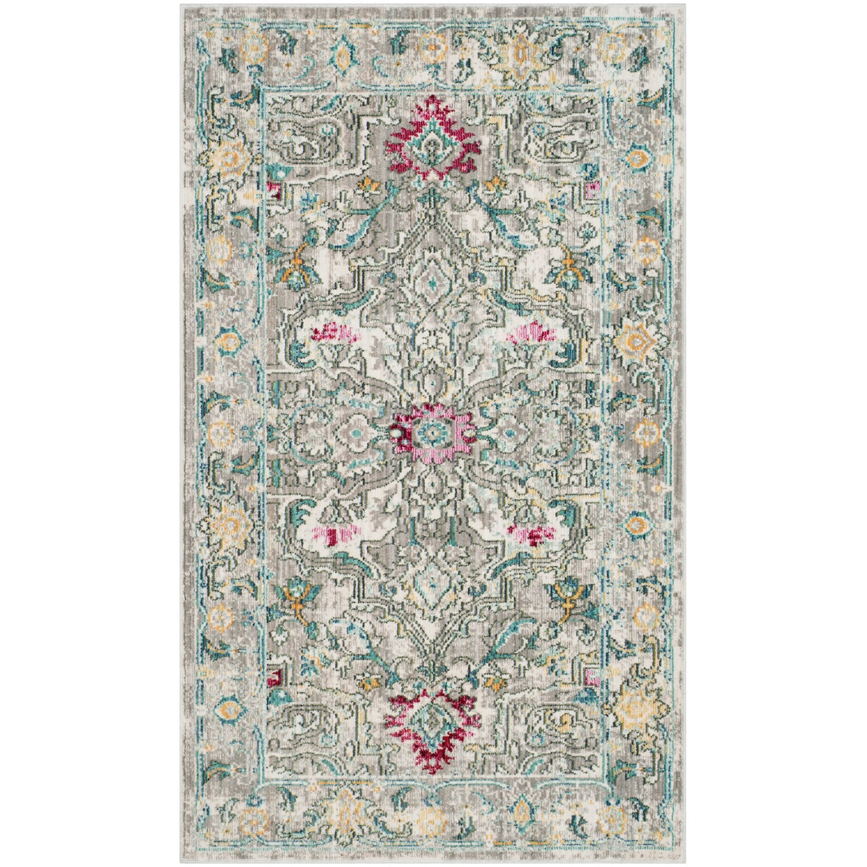 SAFAVIEH Mystique Audrey Oriental Polyester Medallion Rug